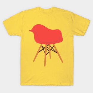 Red Eames Mid Century Modern Design T-Shirt